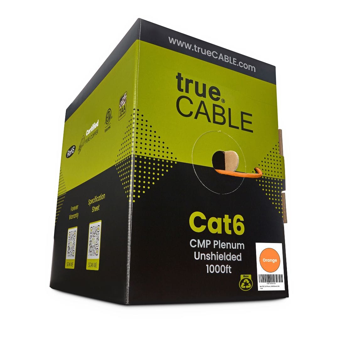 Cat6 Plenum Ethernet Cable|Unshielded