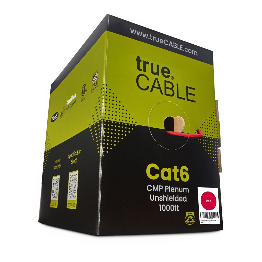 Cat6 Plenum Ethernet Cable|Unshielded