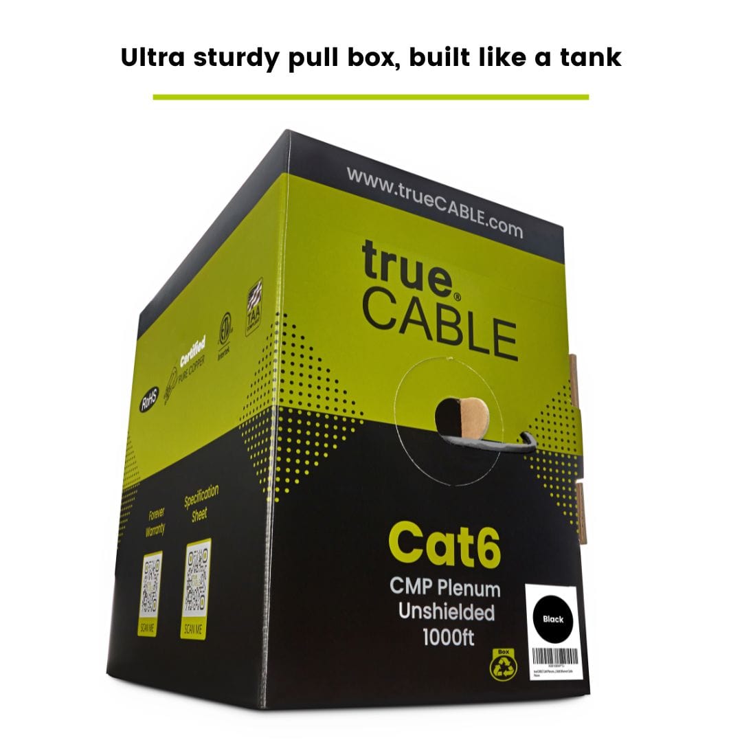 Cat6 Plenum Ethernet Cable|Unshielded