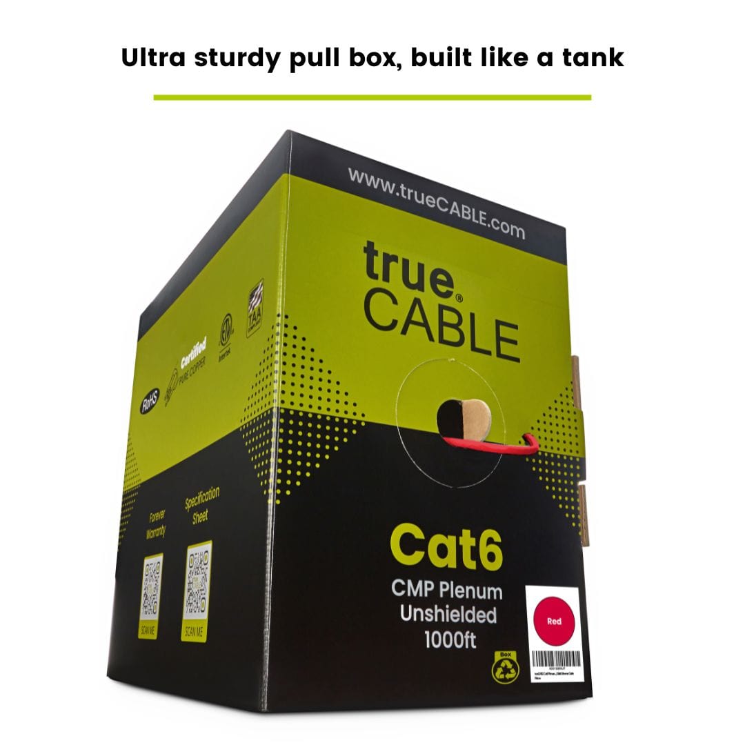 Cat6 Plenum Ethernet Cable|Unshielded