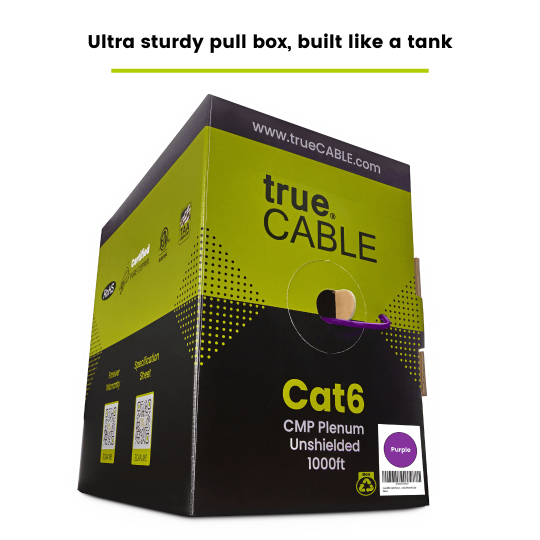 Cat6 Plenum Ethernet Cable|Unshielded