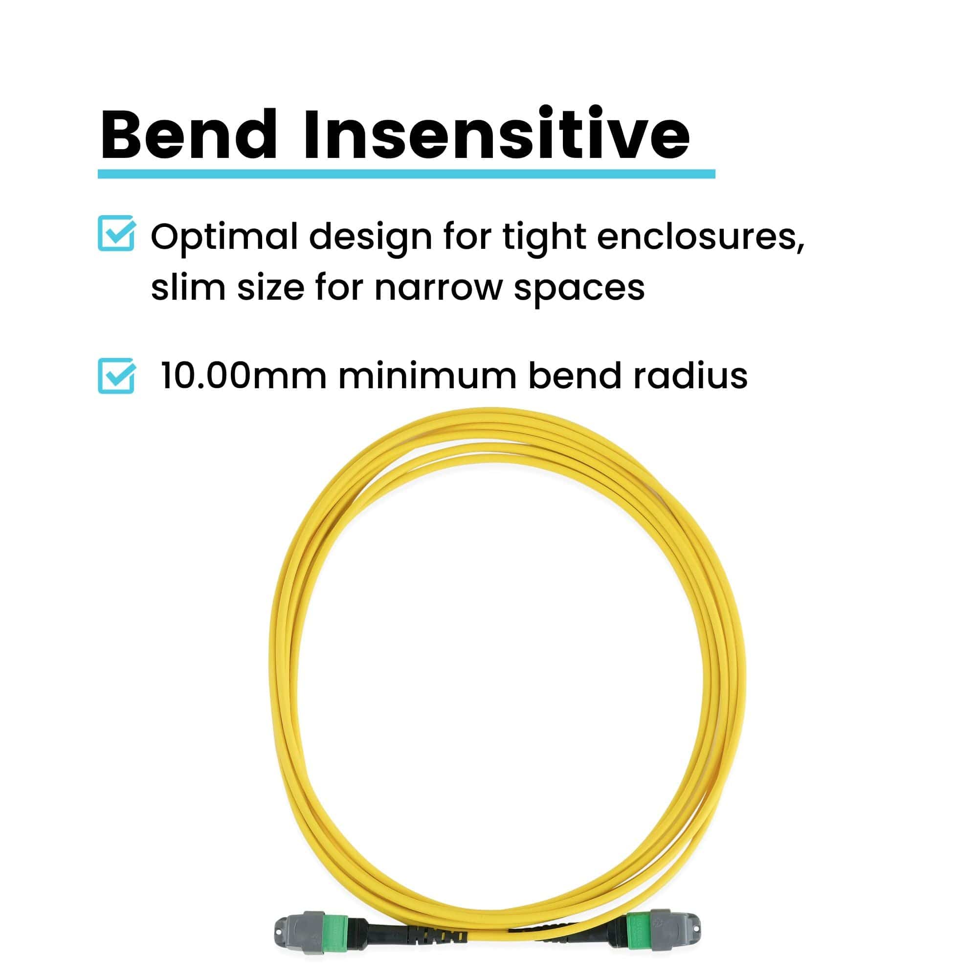 MTP® to MTP® Female OS2 12 Fiber Type B | SM OFNP