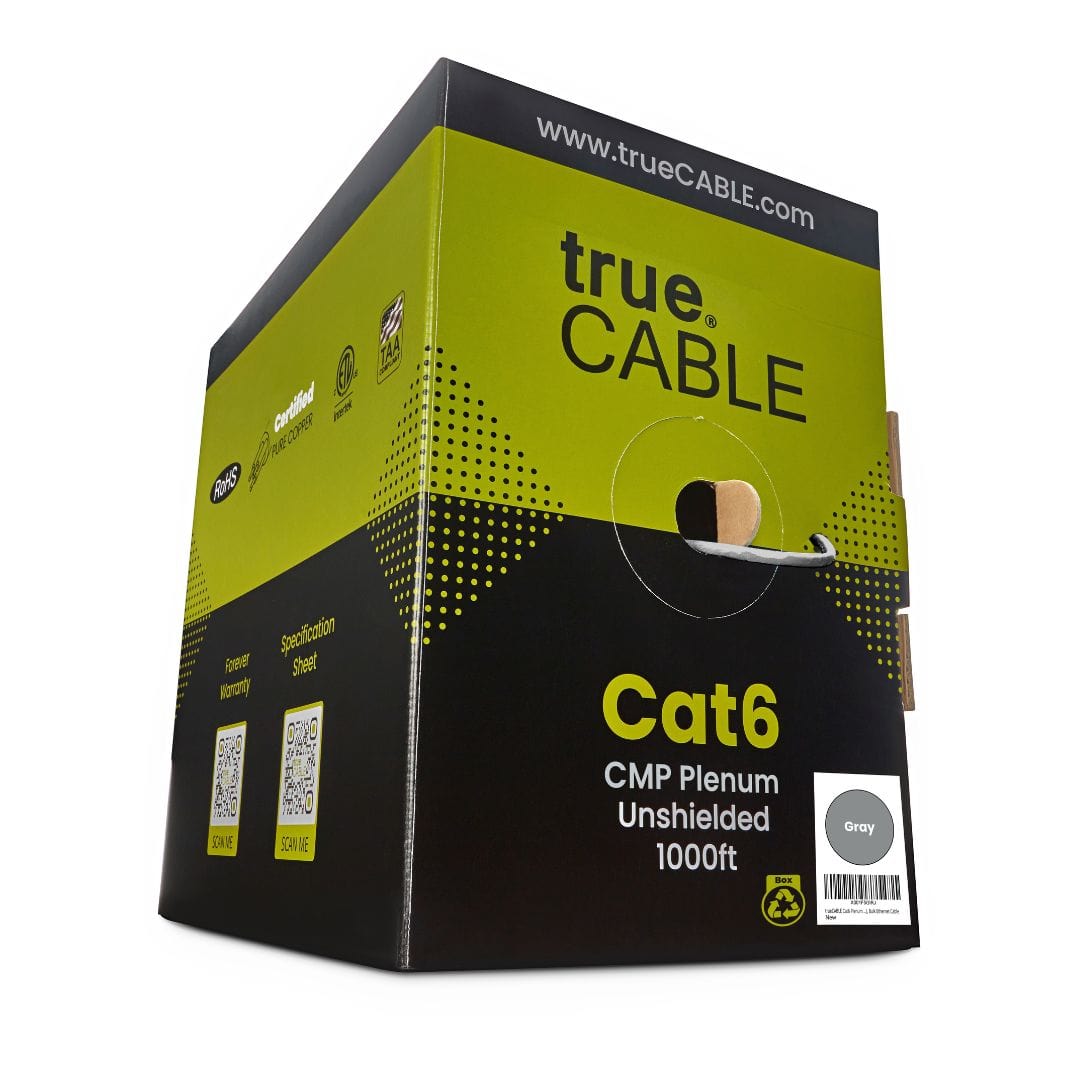 Cat6 Plenum Ethernet Cable|Unshielded