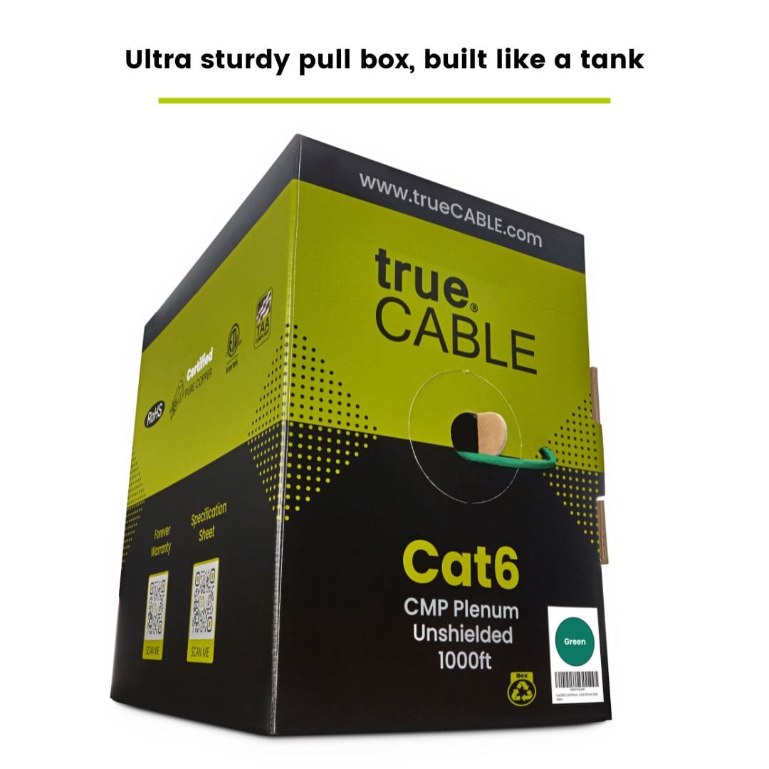 Cat6 Plenum Ethernet Cable|Unshielded