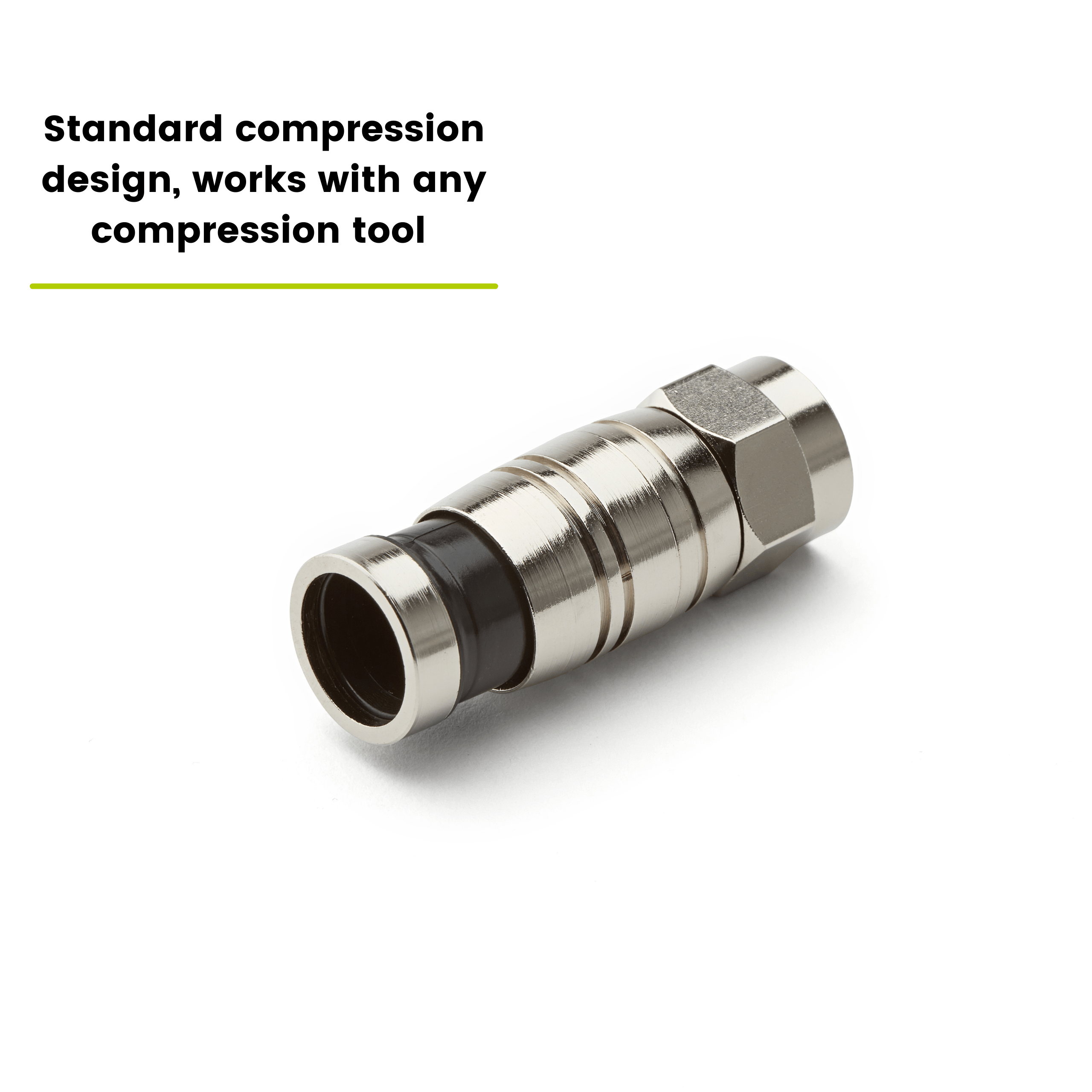 RG6 f connector, side, 10 piece