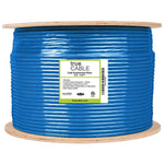 Cat6A Riser Ethernet Cable Blue 1000ft trueCABLE Reel Label