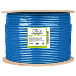 Cat6 Shielded Plenum Ethernet Cable Blue 1000ft trueCABLE Reel Label