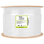 RG6 dual shield coax Riser white 1000ft