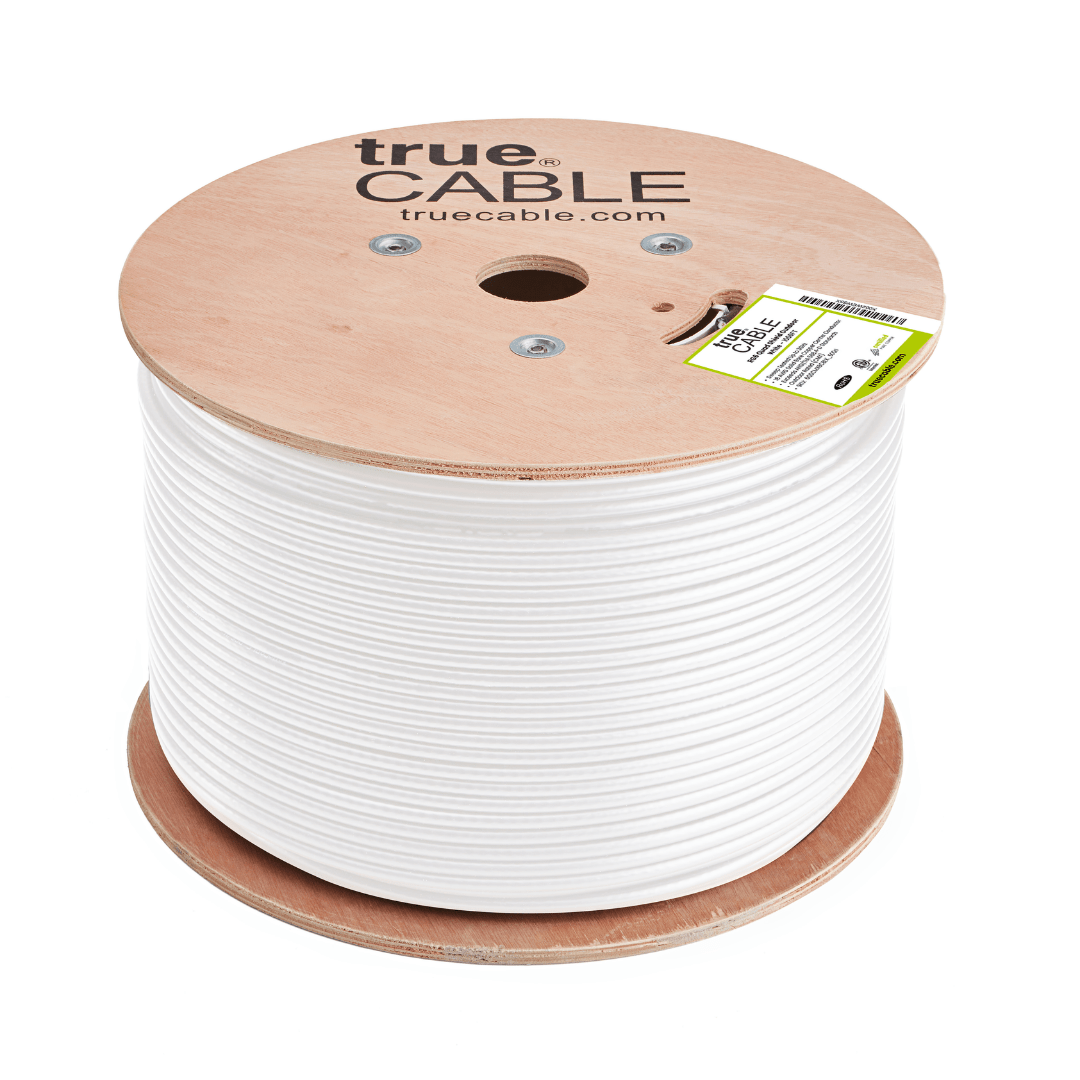 RG6 Quad Shield Coax Outdoor White 1000ft