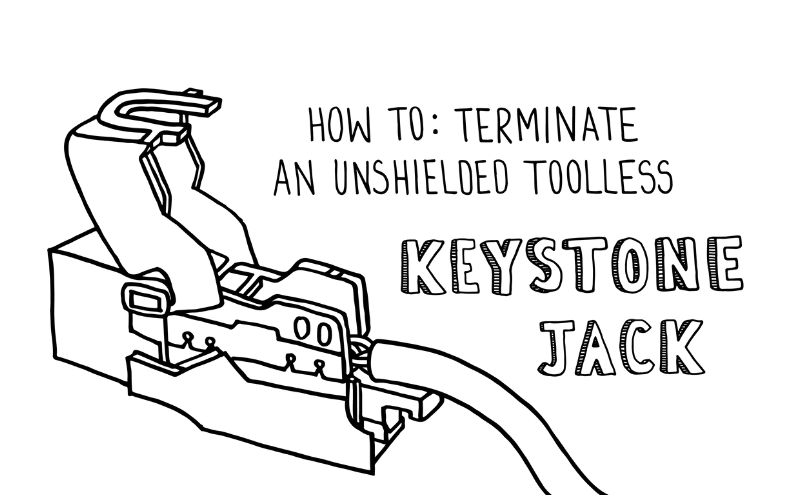 How to: Terminate an Unshielded Toolless Keystone Jack