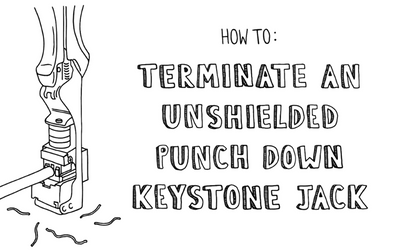 : Terminate an Unshielded Punch Down Keystone Jack