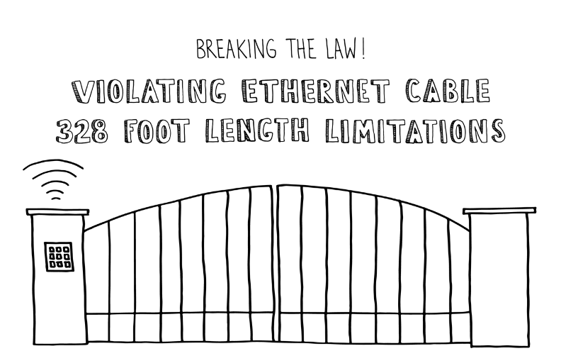 Breaking the law! Violating Ethernet Cable 328 Foot Length Limitations