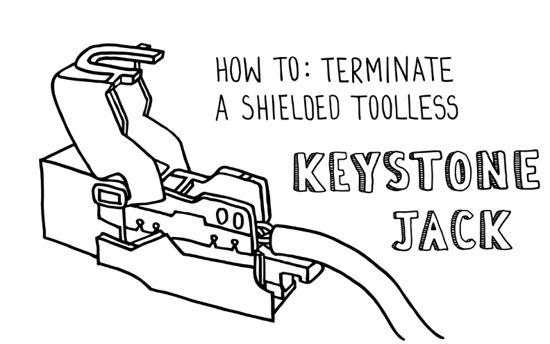 : Terminate a Shielded Toolless Keystone Jack