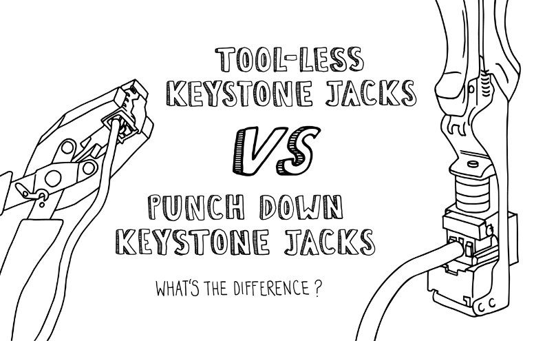 Toolless Keystone Jacks vs Punch Down Keystone Jacks: What's the Difference?
