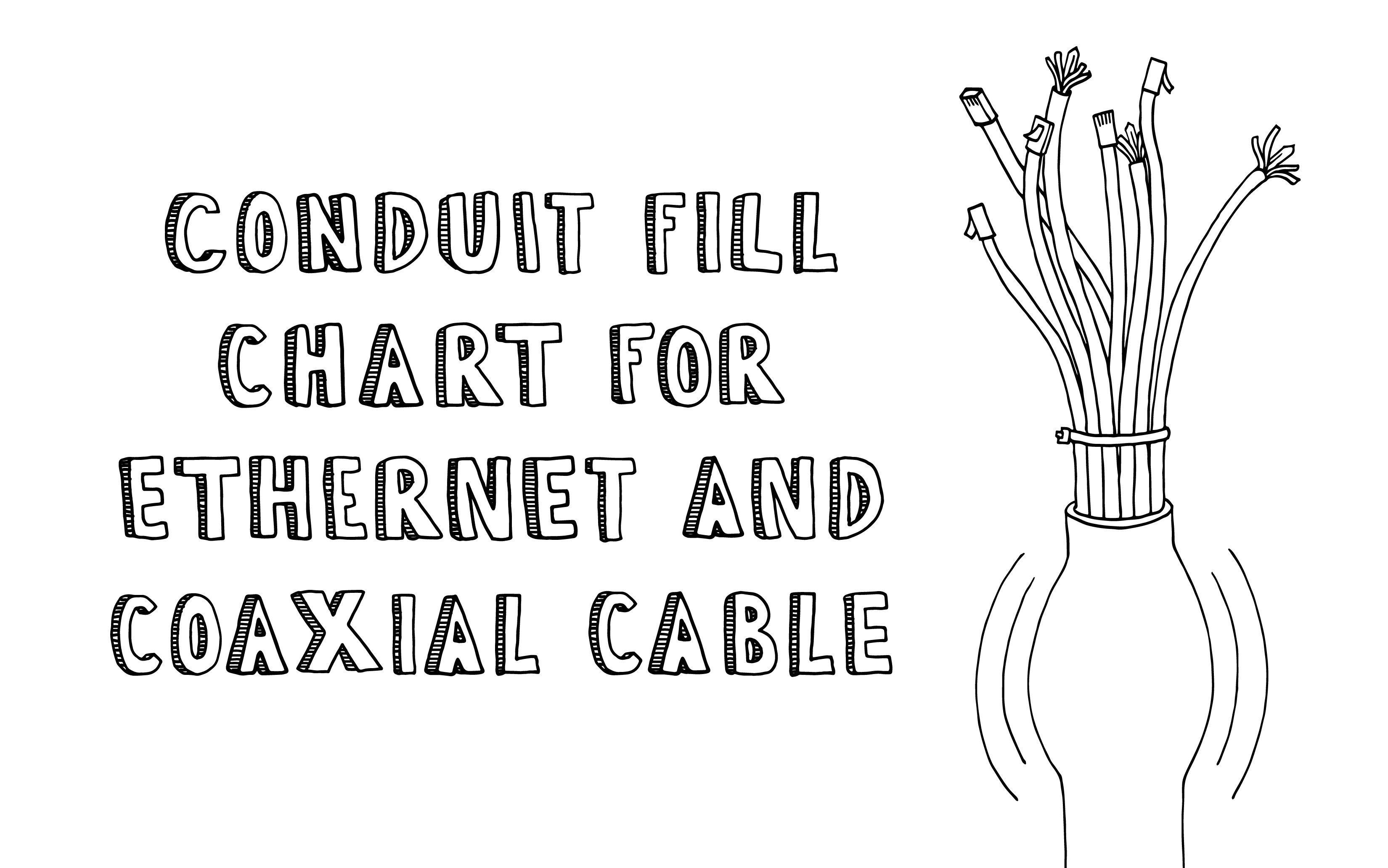 Conduit Fill Chart for Ethernet and Coaxial Cable