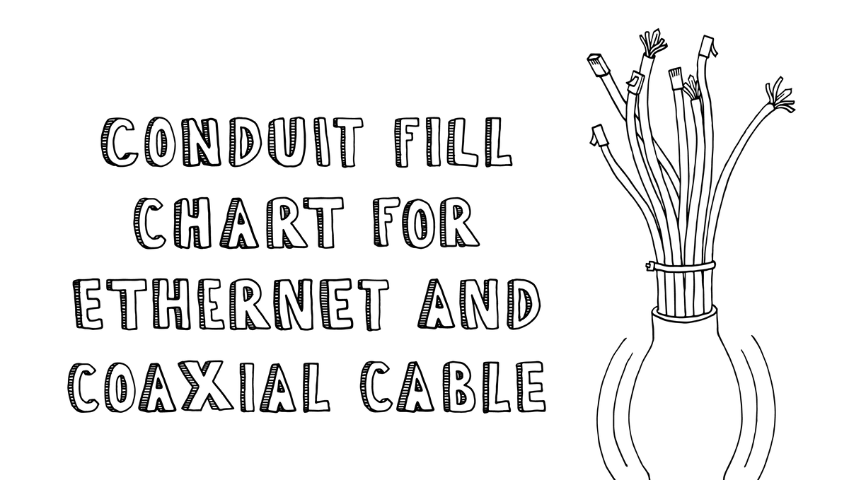 Conduit Fill Chart for Ethernet and Coaxial Cable