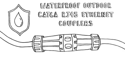 waterproof outdoor cat6a rj45 ethernet couplers