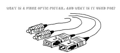 hand drawn fiber optic pigtails in all different variants