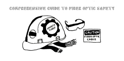 fiber optic safety with a hard hat and safety glasses