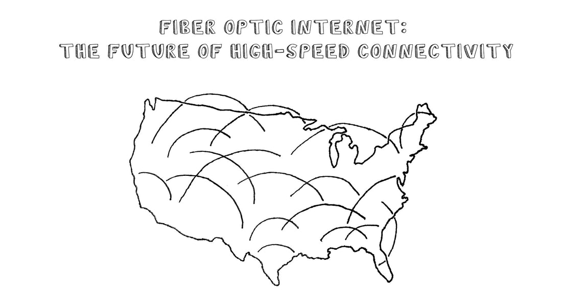 photo of fiber optic internet over the usa