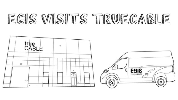 van in front of trueCABLEs KC warehouse