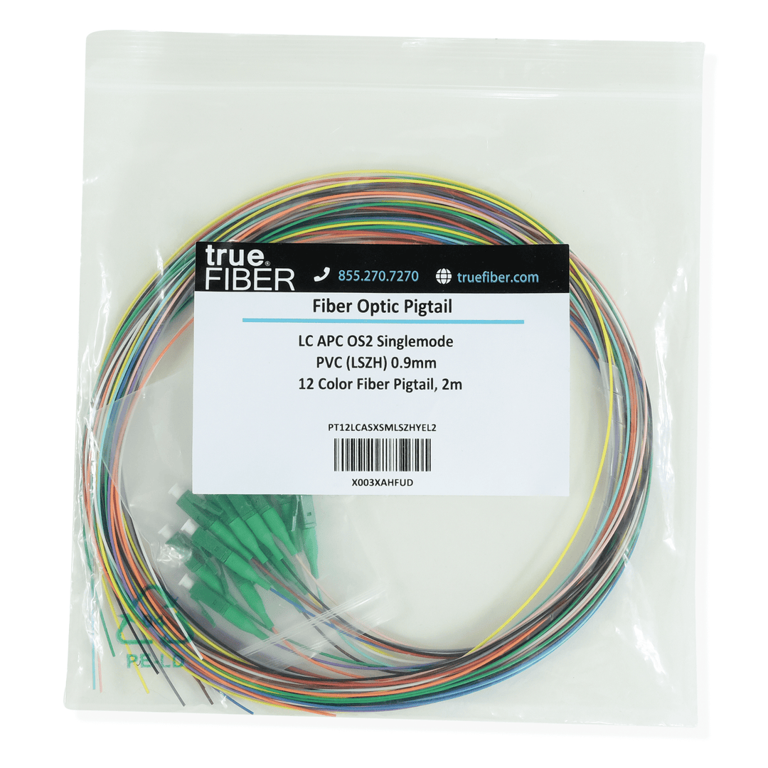 12 Fiber LC APC Pigtail OS2 | SM LSZH
