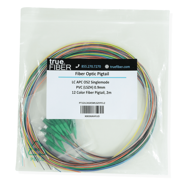 12 Fiber LC APC Pigtail OS2 | SM LSZH