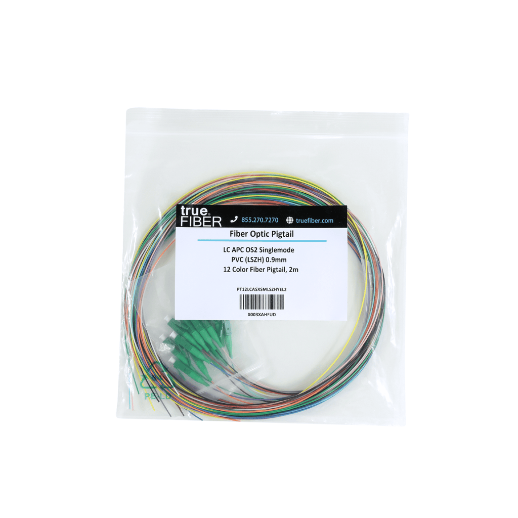 12 Fiber LC APC Pigtail OS2 | SM LSZH