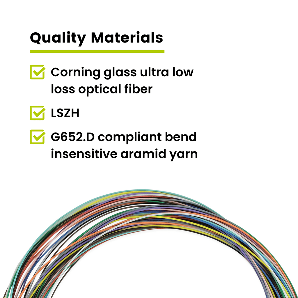 12 Fiber LC APC Pigtail OS2 | SM LSZH