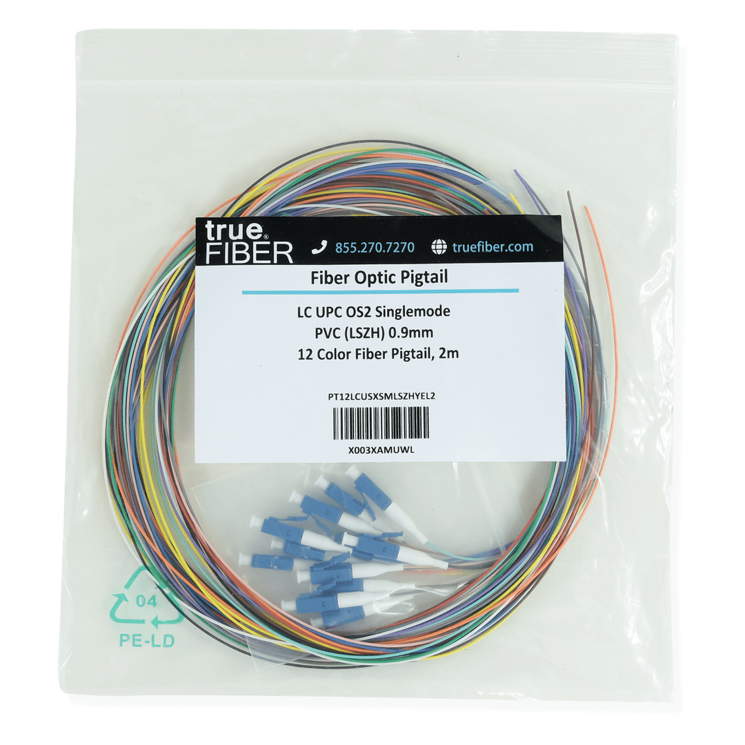 12 Fiber LC UPC Pigtail OS2 | SM LSZH