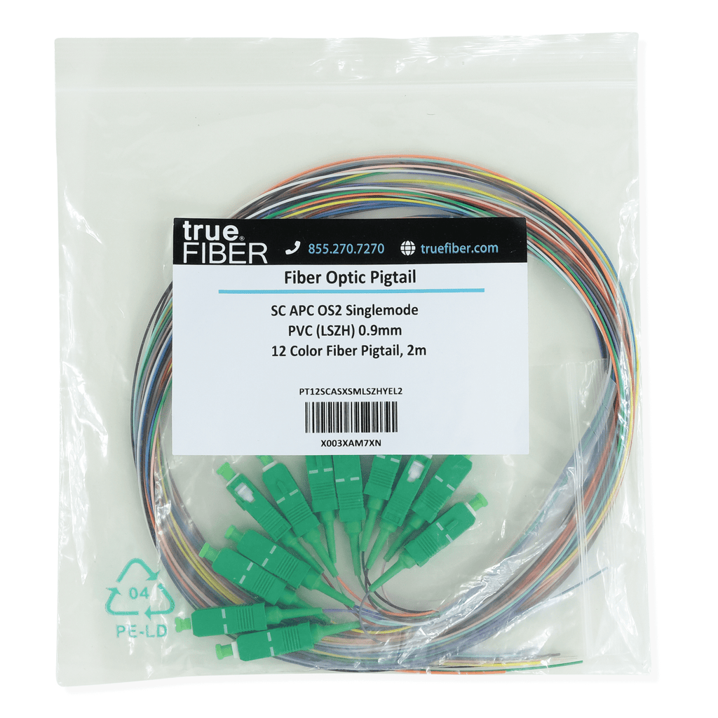 12 Fiber SC APC Pigtail OS2 | SM LSZH