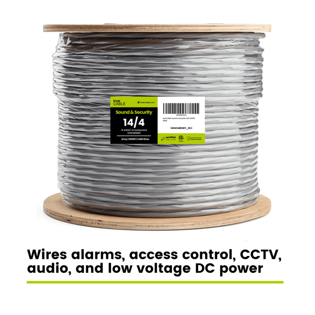 Sound & Security Bulk Cable | Unshielded CMR/CL3R Riser