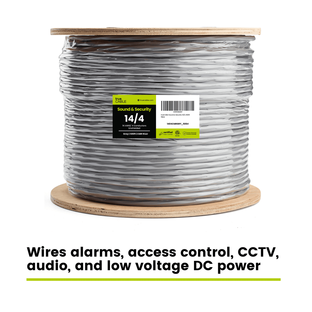 Sound & Security Bulk Cable | Unshielded CMR/CL3R Riser