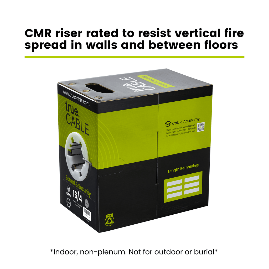 Sound & Security Bulk Cable | Unshielded CMR/CL3R Riser