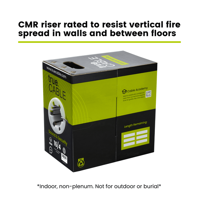 Sound & Security Bulk Cable | Unshielded CMR/CL3R Riser