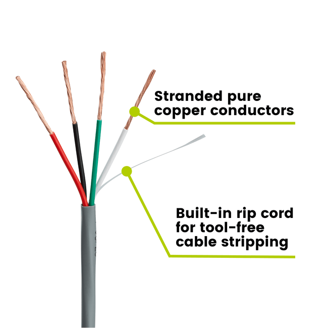 Sound & Security Bulk Cable | Unshielded CMR/CL3R Riser