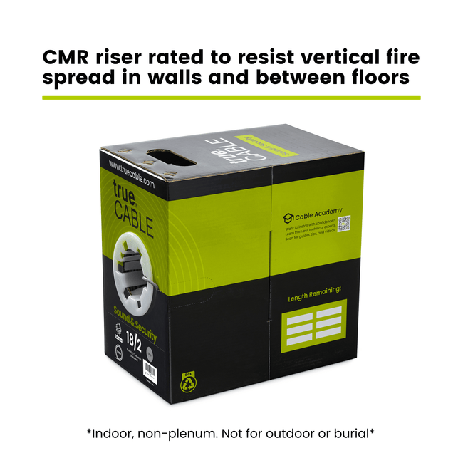 Sound & Security Bulk Cable | Unshielded CMR/CL3R Riser