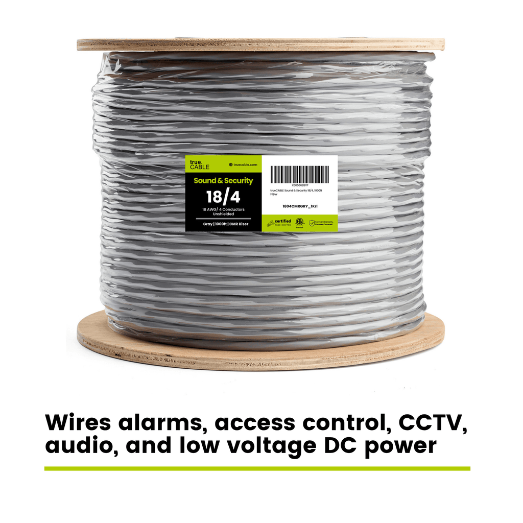 Sound & Security Bulk Cable | Unshielded CMR/CL3R Riser