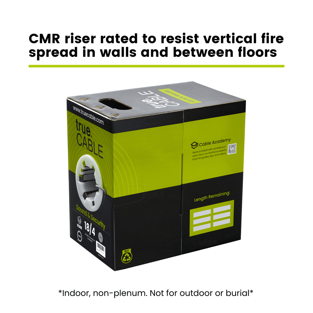 Sound & Security Bulk Cable | Unshielded CMR/CL3R Riser