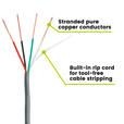 Sound & Security Bulk Cable | Unshielded CMR/CL3R Riser