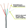 Sound & Security Bulk Cable | Unshielded CMR/CL3R Riser