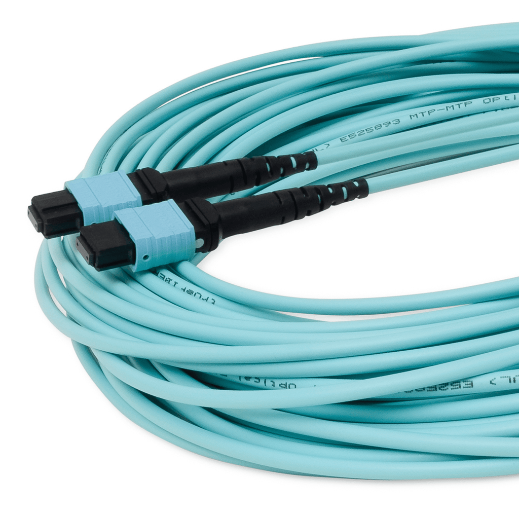High-Quality MTP® to MTP® Female OM3 12 Fiber Type B MM OFNP | trueCABLE