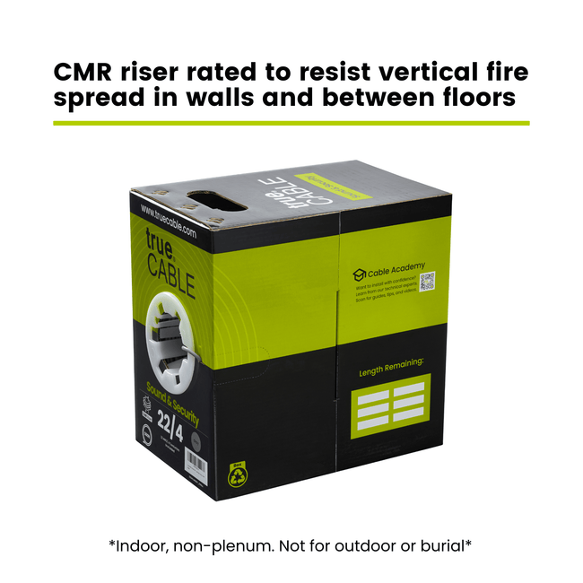 Sound & Security Bulk Cable | Unshielded CMR/CL3R Riser