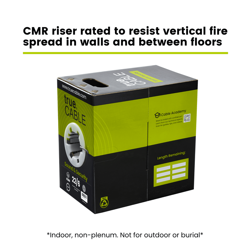 Sound & Security Bulk Cable | Unshielded CMR/CL3R Riser