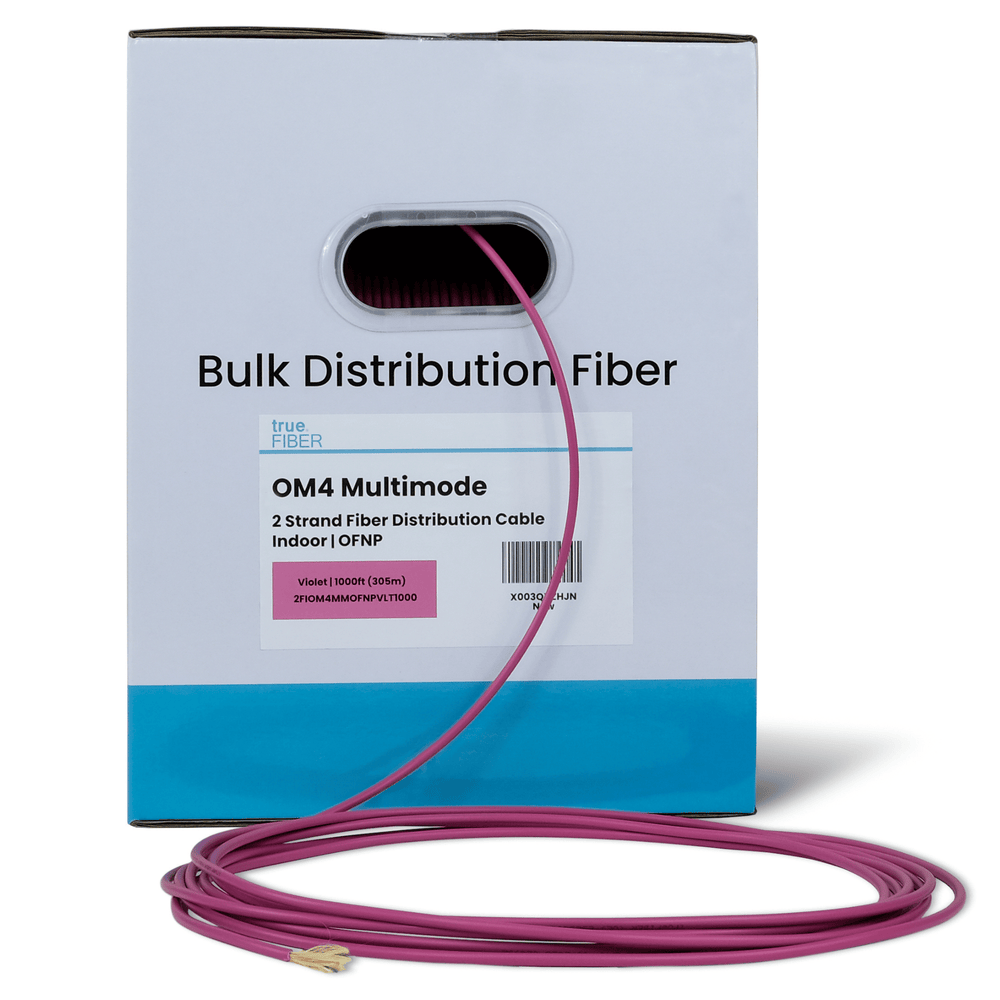High-Quality OM4 Multimode OFNP Bulk Fiber 1000FT | trueCABLE | Buy Now