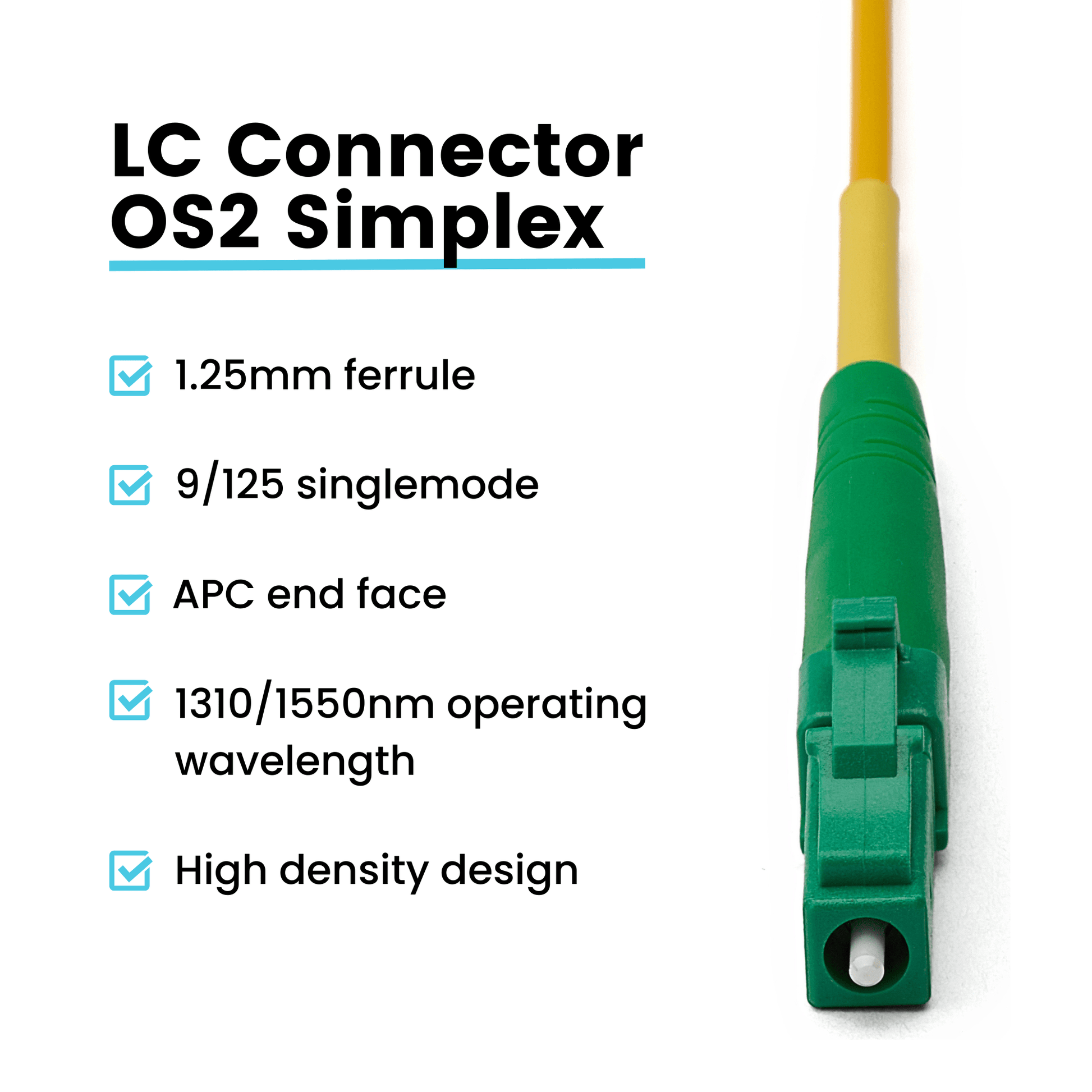 LC to LC APC Simplex OS2 | SM OFNR