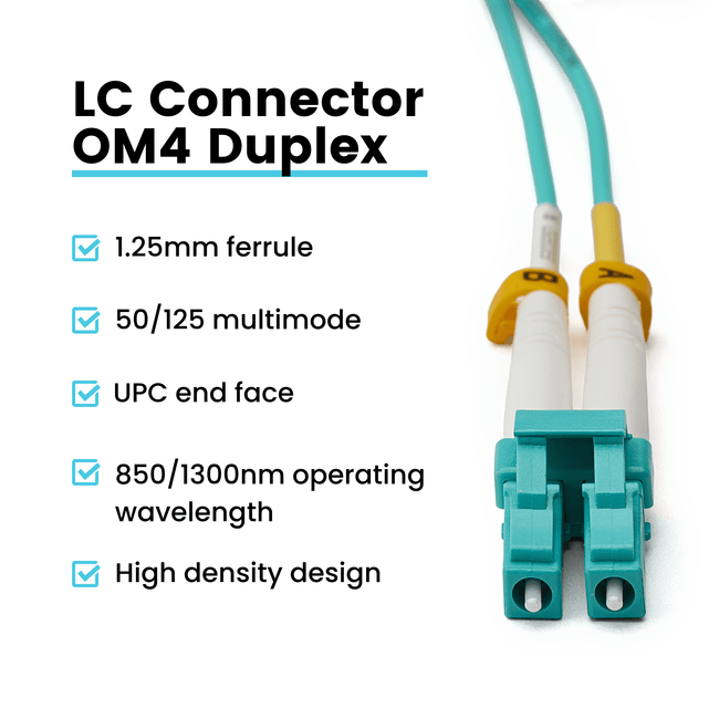 LC to LC UPC Duplex OM4 | MM OFNR