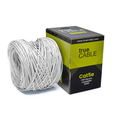A coiled white cable next to the "trueCABLE" box.