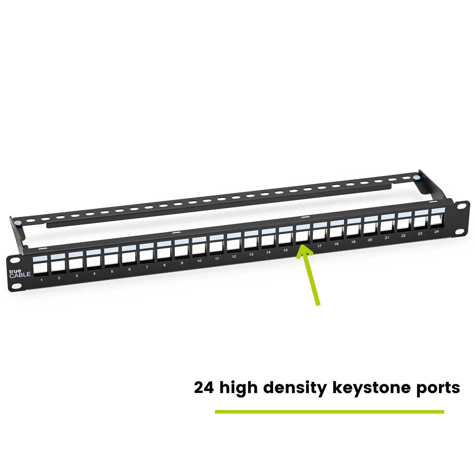24-port keystone patch panel shielded 