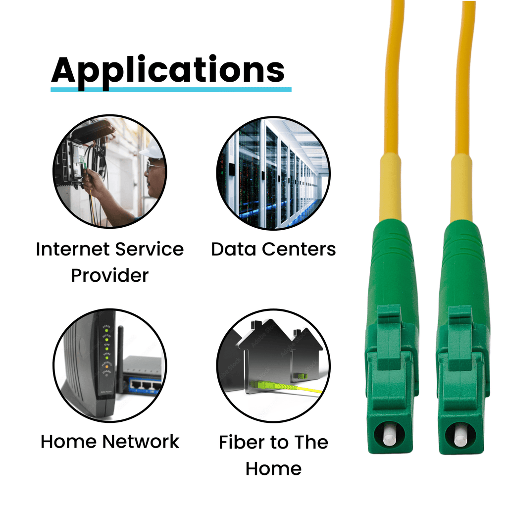 LC to LC APC Simplex OS2 | SM OFNR
